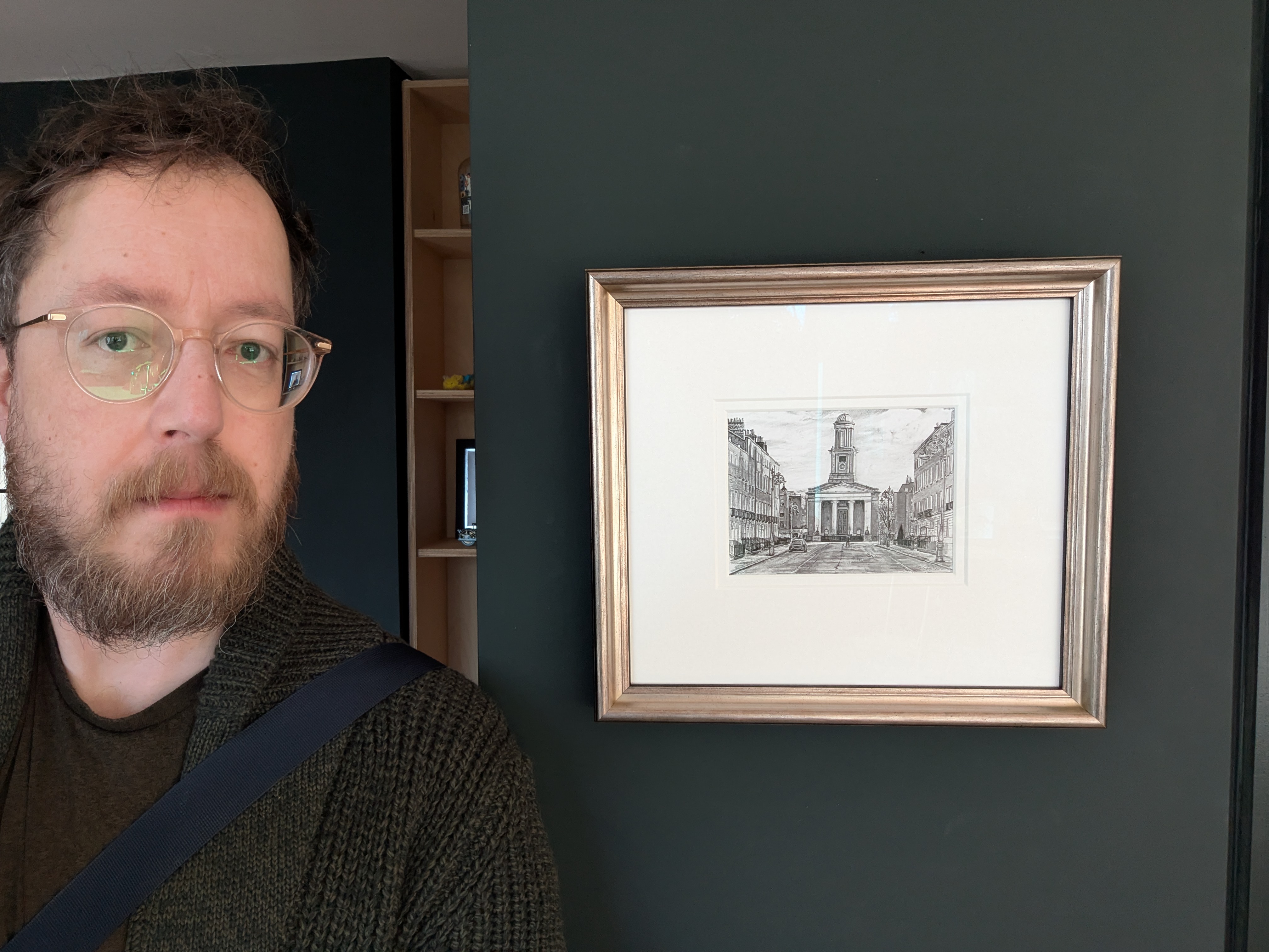 Pepper Canister Church commission framed with the artist