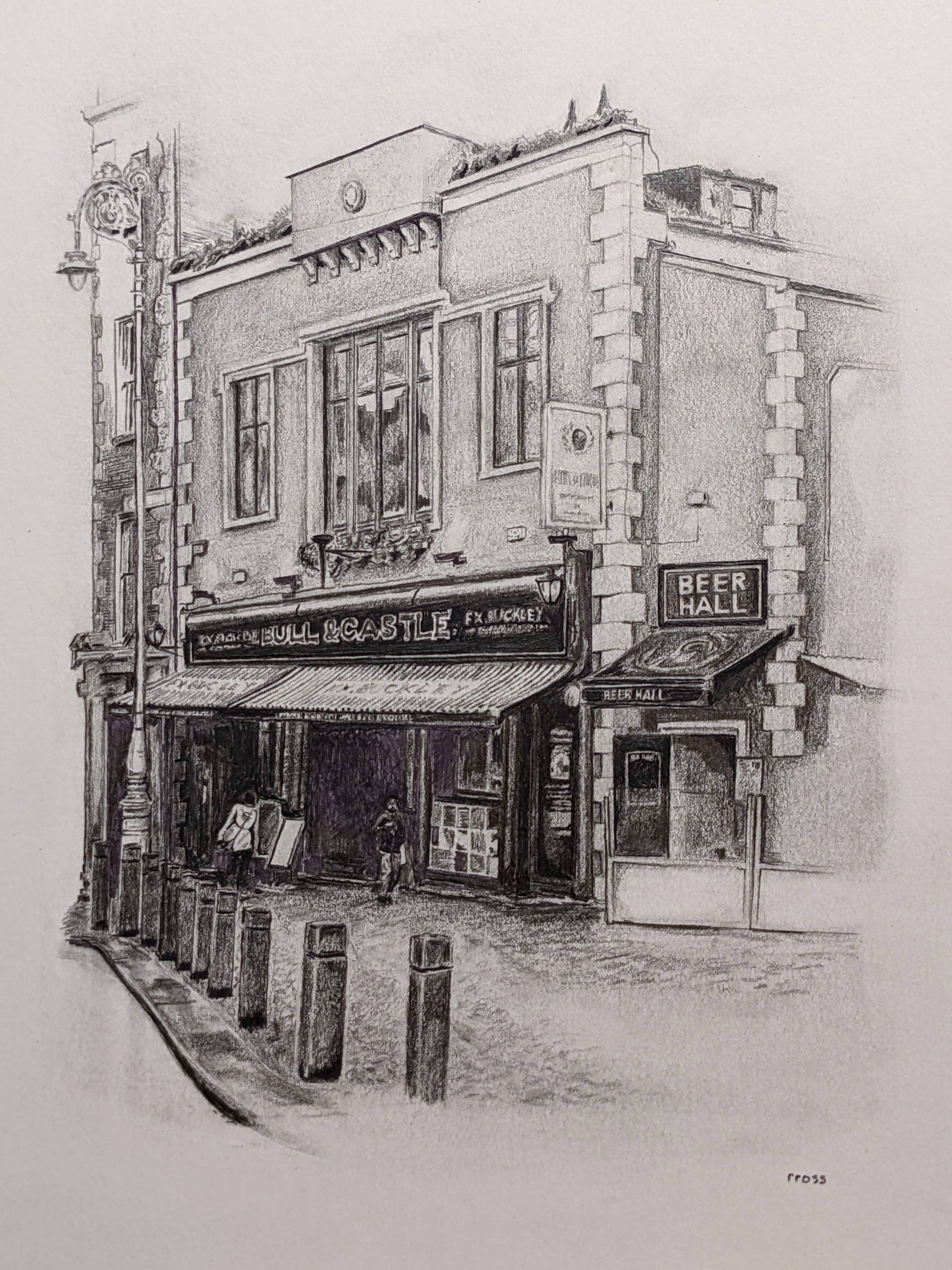 The Bull & Castle — finished commission