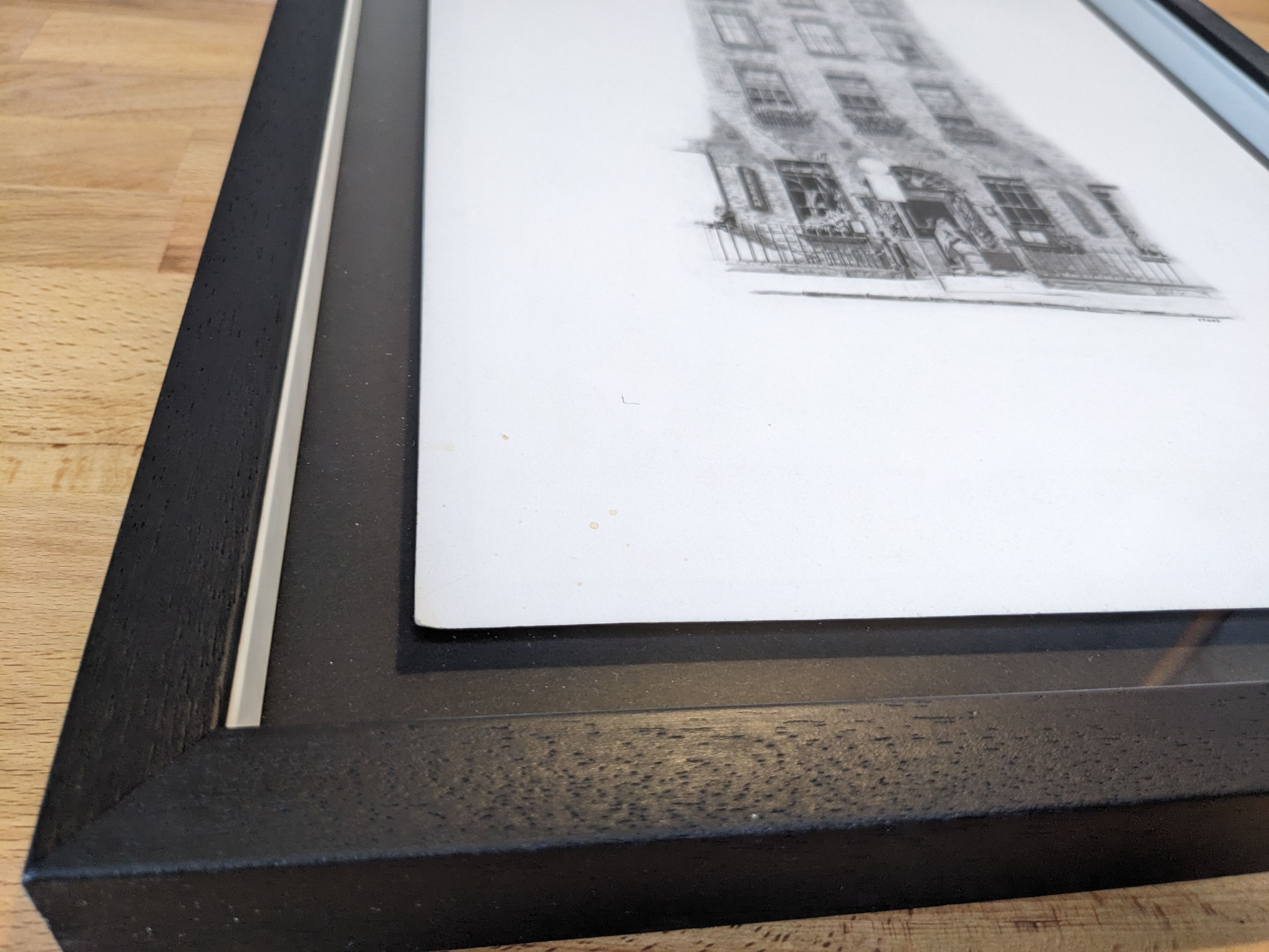 Detail of cross-hatching